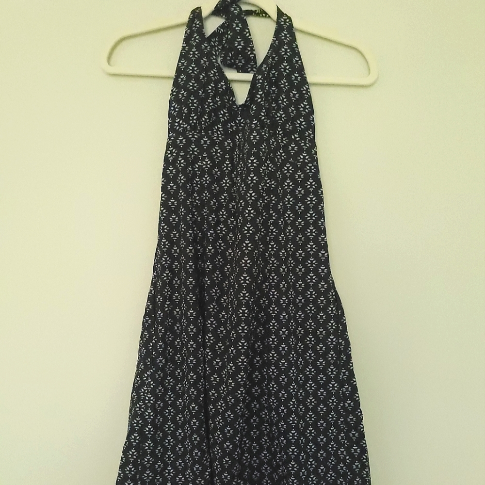 Athleta black tie dress
